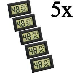 Resim Weather Forecast 5 Adet Hygrometer Dijital Sıcaklık Ve Nem Ölçer Thr142-5 