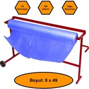 Resim NetBazaars 160 micron MAVİ NAYLON ÖRTÜ, 8x49 metre 