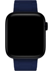 Resim Apple Watch Uyumlu Soft Buckle Silikon Kordon Lowe - 38 - 40 - 41 - (42-Watch-10 - 11)mm M/L 