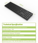 Resim Acer OAK-920 Siyah Kablosuz Klavye 2.4Ghz Caps Lock (Smart Tv- Wifi) 
