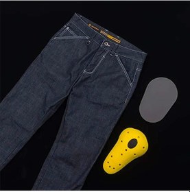 Resim Ebakbak Motosiklet Pantolonu 4 Mevsim Kevlar Kot Korumalı 12a Likralı Kumaş Motor Pantolon Jean Uyumlu 