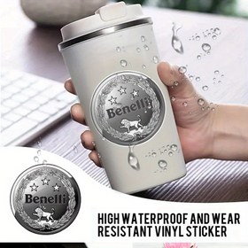 Resim Benelli Yüksek Kaliteli Vinil Sticker - Arabalar, Laptoplar, Su Şişeleri için Metalik Amblem Tasarımlı Yüksek Kalite Dekal - Dayanıklı Koruyucu Vinil Malzeme 