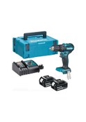 Resim Makita DHP483RFJ 18V 3.0 Ah Li-ion Çift Akülü Darbeli Matkap Vidalama 