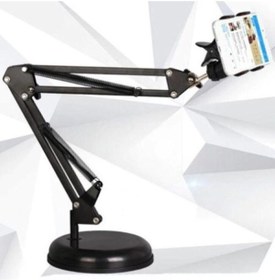 Resim ULTRATEKNO Siyah Standlı Masa Üstü Metal Gövde Telefon Tutucu 