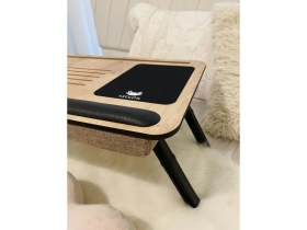 Resim Axolotl Supplyplus safir Tablet Telefon Bölmeli Ayaklı ve Minderli Laptop Sehpası Bilgisayar Çalışma Masası 