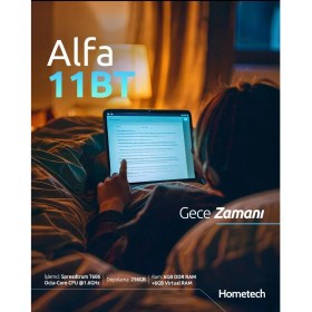 Resim Hometech Alfa 11BT Business 6 GB RAM 128 GB Hafıza 10.9" Android Tablet Bilgisayar 