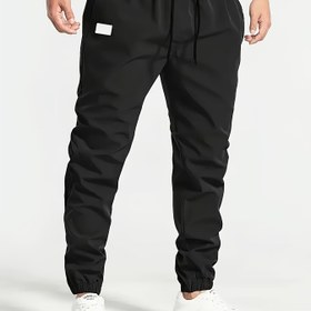 Resim Erkekler için Bej Kargo Pantolon - Çoklu Cepli, Makinede Yıkanabilir, Rahat Bol Kesim, Dış Aktiviteler İçin İdeal, Dayanıklı Polyester Kumaş 