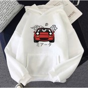 Resim GALASHOP Ilk D Hoodie Jdm Japon Automotive Mx5 Baskılı Hoodie 