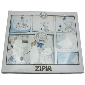 Resim Zıpır Baby 514 Erkek Bebek Pamuk Hastane Çıkışı Seti 10'lu Çok Renkli 
