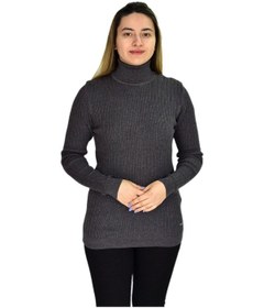 Resim Kadın Büyük Beden Balıkçı Yaka Kazak R22897 Bgl-st03178-1 001 