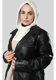 Resim Hürrem Bone Krem Bağcıklı Peluş Salaş Balaklava Boyunluklu Bere Jakar Düz 2328 40 Krem 