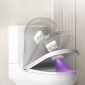 Resim 1 adet Tuvalet Otomatik Temizleme Cihazı, 500mAh Pil ile Çok Fonksiyonlu Taşınabilir Banyo Arıtıcı, Ev ve Otel Kullanımı İçin Uygun, Basit Tasarım, USB Şarjlı 3 Dakikada Otomatik Başlatma 