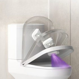 Resim 1 adet Tuvalet Otomatik Temizleme Cihazı, 500mAh Pil ile Çok Fonksiyonlu Taşınabilir Banyo Arıtıcı, Ev ve Otel Kullanımı İçin Uygun, Basit Tasarım, USB Şarjlı 3 Dakikada Otomatik Başlatma 