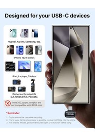 Resim Boya Mini-14 2tx+1rx+cc Android - Tablet - Pc İçin Gürültü Engelleyicili Kablosuz Yaka Mikrofonu 