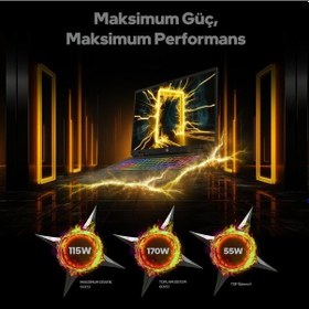 Resim Game Garaj Slayer R9M3D XL-5070-C2 R9-9955hX3D 32 GB 1 TB SSD RTX5070 17" Free Dos Dizüstü Bilgisayar 