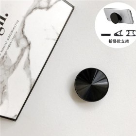 Resim GongtuShop Siyah Stil Evrensel Parmak Kavrama Tutacağı Akıllı Telefon Cd'si Için Esnek Stand Parmak Yüzük Braketi Metal Yüzeyi Genişleyen Telefon Tutacağı Tutun (Yurt Dışından) 