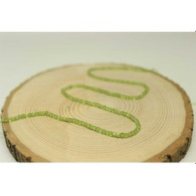 Resim Peridot (Zebercet) Taşı Küp Şekilli Dizi 2.5Mm 