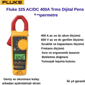 Resim Fluke 325 Ac/dc 400A Trms Dijital Pens Ampermetre 