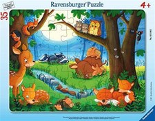 Resim Ravensburger 35 Parça Büyük Çerçeveli Puzzle Hayvancıklar 051465 