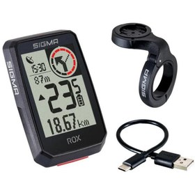 Resim Sigma Rox 20 Gps Km Saati Top Mount Set Unisex Siyah Gps Ünitesi 