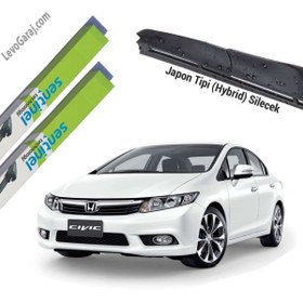 Resim Sentinel Honda Civic 2012 - 2015 Fb7 Için Uyumlu Hybrid Silecek Takımı 