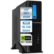 Resim Zetta Flex Pro 430X Intel Core i3 14100 16GB DDR5 4TB SSD GT1030 Freedos Sff Slim Masaüstü Bilgisayar ZET430X9564010 