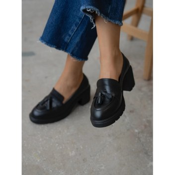 Rilsa Siyah Hakiki Deri Kadın MAKOSEN