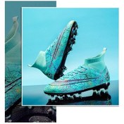 Resim Snapbuy Xinghe Shop Yüksek Top Futbol Ayakkabıları Öğrenci Antrenman Yeşil 