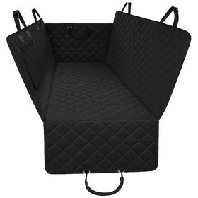 Resim Kedi Köpek İçin Kapitone Oto Koltuk Kılıfı Su Geçirmez Koruyucu Örtü 