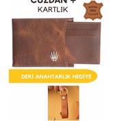 Resim WATCHOFROYAL Swan Crazy Taba Hakiki Deri Cüzdan Kartlık 