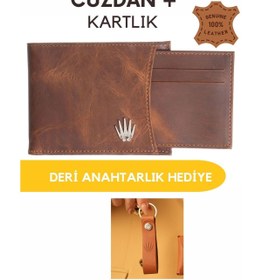 Resim WATCHOFROYAL Swan Crazy Taba Hakiki Deri Cüzdan Kartlık 