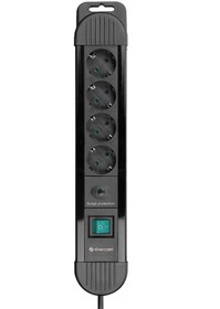 Resim Sılver Crest Scks04 15M 900 Joule 4lü Akım Korumalı Gri Priz 