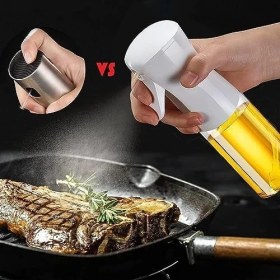 Resim Renklimestore Sprey Yağdanlık Cam Şişe Yağ Püskürtücü 225 ml Airfryer Kızartma Izgara Salata Için Yağlık 