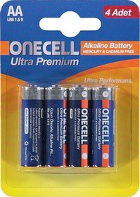 Resim Onecell LR6 Ultra Premium AA Kalem Pil 4'lü 