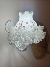 Resim luluavizem sinem semiz Luluavizem Patentli Elde İşlemeli Kurdeleli Ekru Bebek Çocuk Genç aplik Aksesuar 