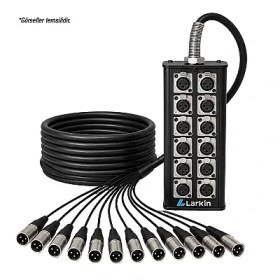 Resim Larkin Stage12-10M 12 Kanal 10 Metre Multicore Kablo Stage Box 