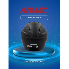 Resim Arwic Kask Çene Açılır AR935 Mat Siyah 