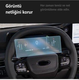 Resim Ford Tourneo Custom 13 İnç Multimedya Ve 8 İnç Dijital Gösterge 2'li Set 9H Nano Ekran Koruyucu 