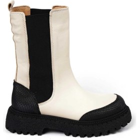 Resim Bestello Lastikli Termoplastik Düz Bot 101-22511-01 Kadın Bot Sıyah-bej 