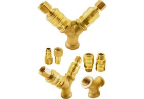 Resim Proxtech Yüksek Kalite Havalı Kompresörler Için 2'li Dağıtıcı ve Hava Giriş Rekorları 3/8'' 