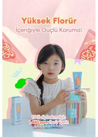 Resim Renkli, Meyve Aromalı, Çürüklere Karşı Etkili Çocuk Diş Macunu Seti Kundal Chicka Smile Kids Toothpaste Set 