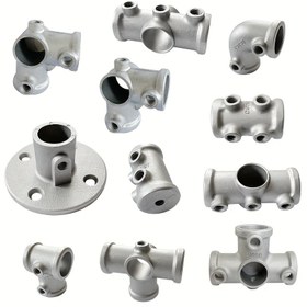 Resim 6 adet 1/2" Alüminyum Alaşımlı Galvanizli Çelik Boru Bağlantı Parçaları - Dış Mekan Kanopları, Araba Parkları ve Gölgelik Çerçeveleri için Paslanmaz Kelepçe Bağlantı Elemanları - Vidalar Dahil, Kaynak Gerektirmez 