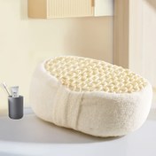 Resim 2025 Yeni Tasarım Doğal Lifli Vücut Ovma Süngeri - Erkekler ve Kadınlar için Peeling Banyo & Duş Süngeri, Kokusuz, İç/Dış Mekan Kullanımı, Sırt & Hassas Alanlar için Ergonomik Konturlu Kenar, Yüksek Kaliteli Kişisel Bakım, Rahat Tutuş | Yüksek Kalite Banyo Malzemeleri 