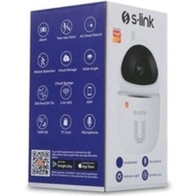 Resim S-Link Swapp Sl-eg15 1.0mp Hd Cmos Sensör 720p Akıllı Güvenlik Kamerası Wifi Tuya Destekli 