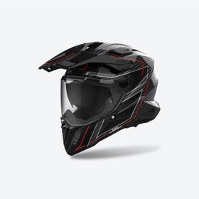 Resim Airoh Commander 2 Carbon Stylish Motosiklet Kaskı Carbon - Kırmızı 