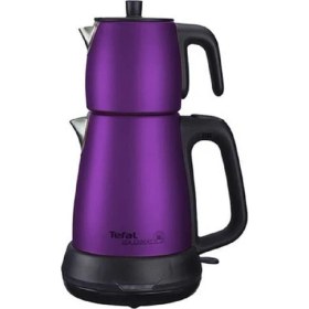 Resim Tefal Tea Expert Çelik Demlik Çay Makinesi Mor 