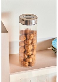 Resim Karaca Ripple Inox Cam Saklama Kabı 1700 Ml Beyaz 