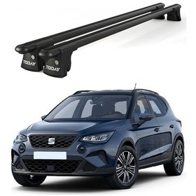 Resim Trio-ı Seat Arona 2017 Ve Sonrası Uyumlu Siyah Kilitli Ara Atkı 135cm Port Bagaj Tavan Barı 