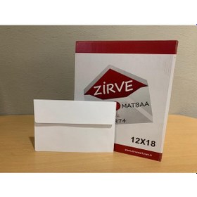 Resim Zirve Buklet Davetiye Zarfı 90 G 12X18 MM 6000 Adet 