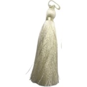 Resim Püskül Tekli 5 cm 1 Adet Krem 